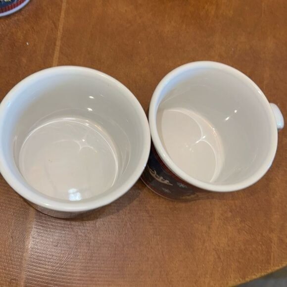 Holiday Moose & Beaver Ceramic Mugs With Winter Design - 9.5 Oz Each Id - Picture 3 of 9